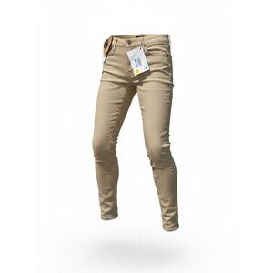 HTC Women’s Beige Tapered High-Waisted Cotton Pants Size 30 NWT